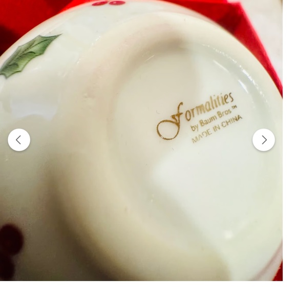 Formalities By Baum Bros Christmas Bell Ornament/Box Holly & Berry Design - Picture 6 of 7